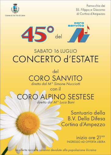 Scopri di più sull'articolo Concerto a Sanvito di Cadore