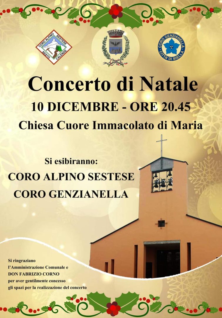 Scopri di più sull'articolo Concerto di Natale Castelletto Ticino