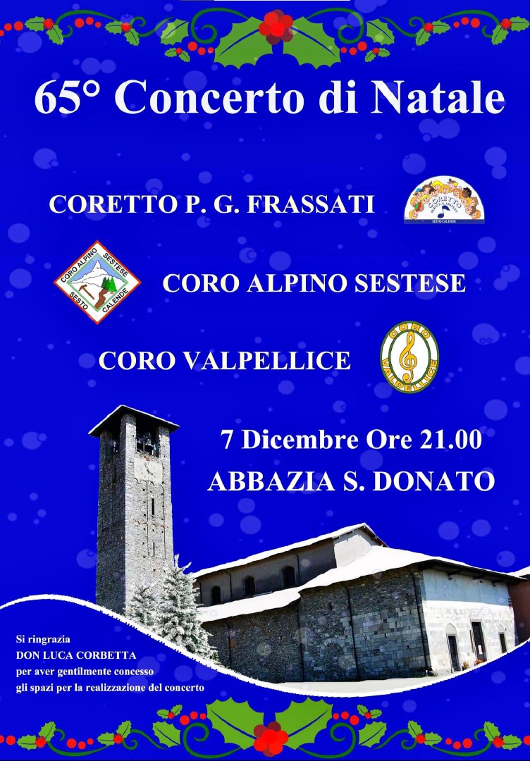 Scopri di più sull'articolo Concerto di Natale Sesto Calende